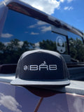 Black & Silver BRB Flat Bill Hat