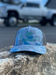 Mint Green Camo Trucker Hat