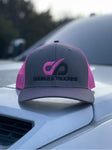 Pink & Grey Double D Trucking Trucker Hat